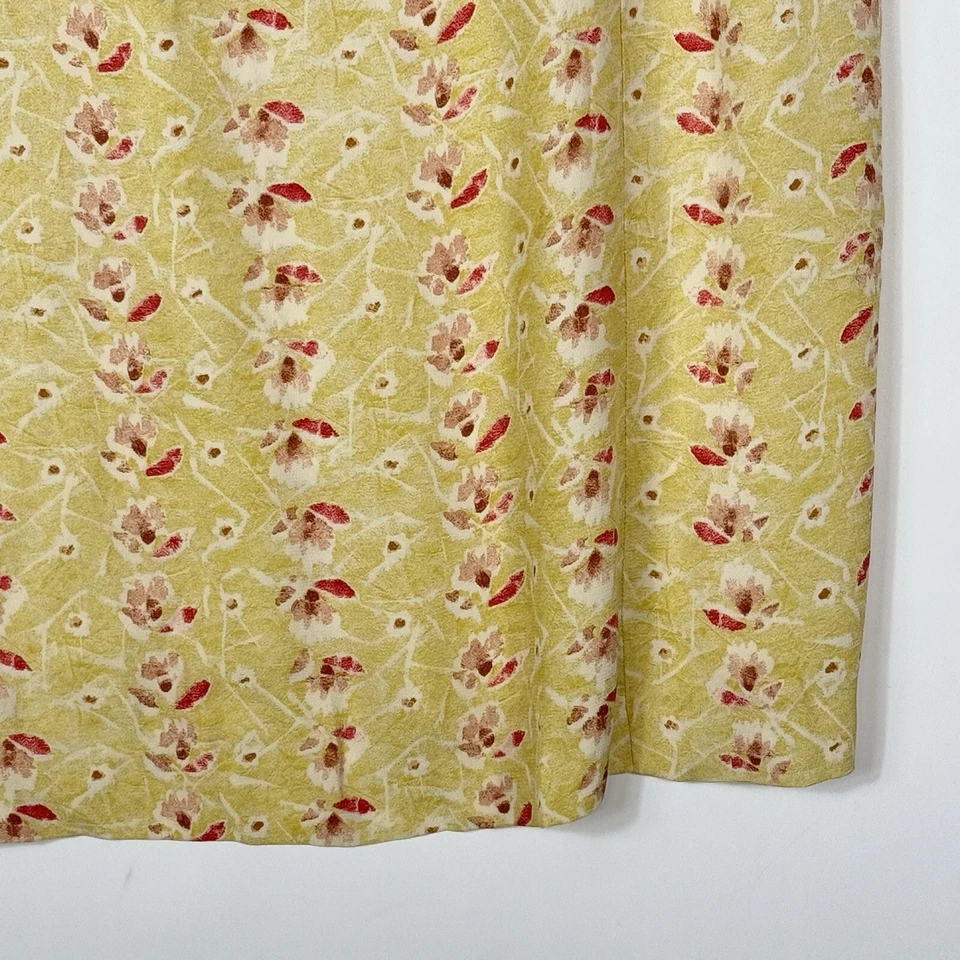 Vestido Vaina Country Road Vintage Y2K Amarillo Floral Rayón Para Mujer 10 EE. UU. 12 AU Foto 3 de 4