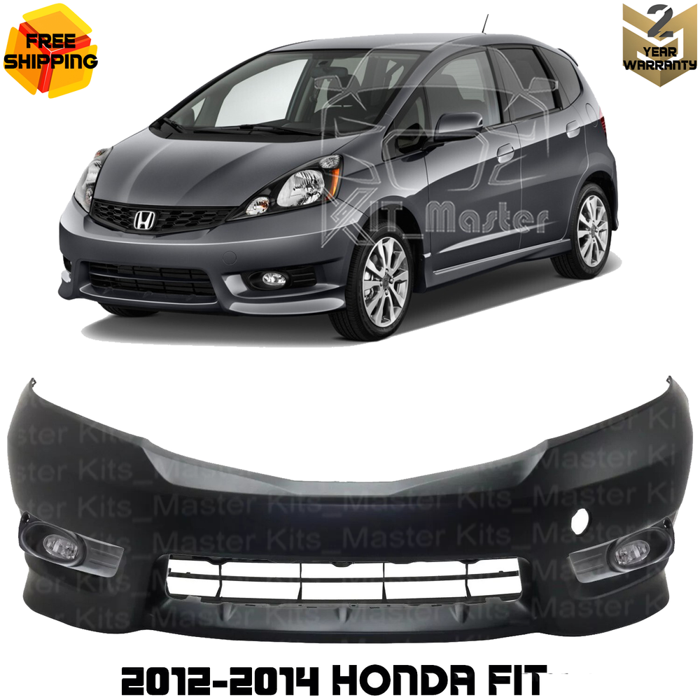 2012-2014 Honda Fit Front Bumper Cover with Fog Lights Assembly