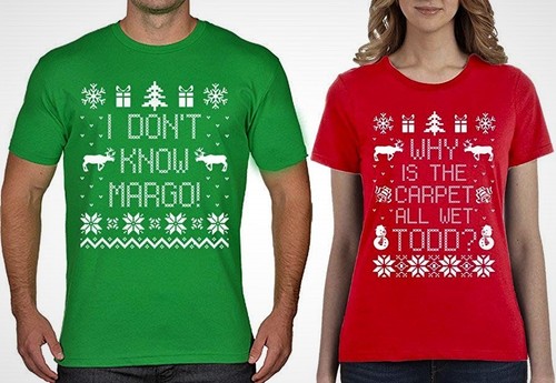 TODD \u0026 MARGO Couples T-shirt Christmas 