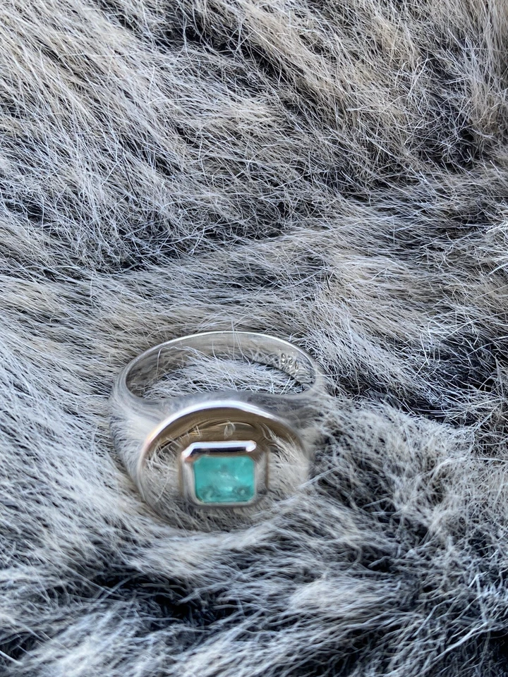 Anello Chavalier Argento Smeraldo  - Immagine 2 di 4