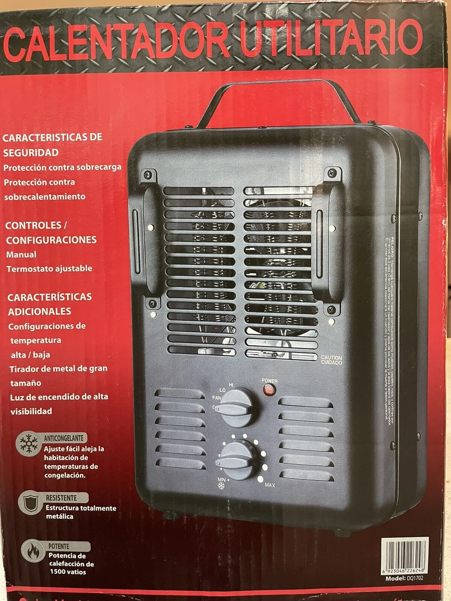 Comfort Zone 1500 Watt Fan-Forced Milkhouse Metal Utility Heater - Black ( CZ798) 75877202376 | eBay