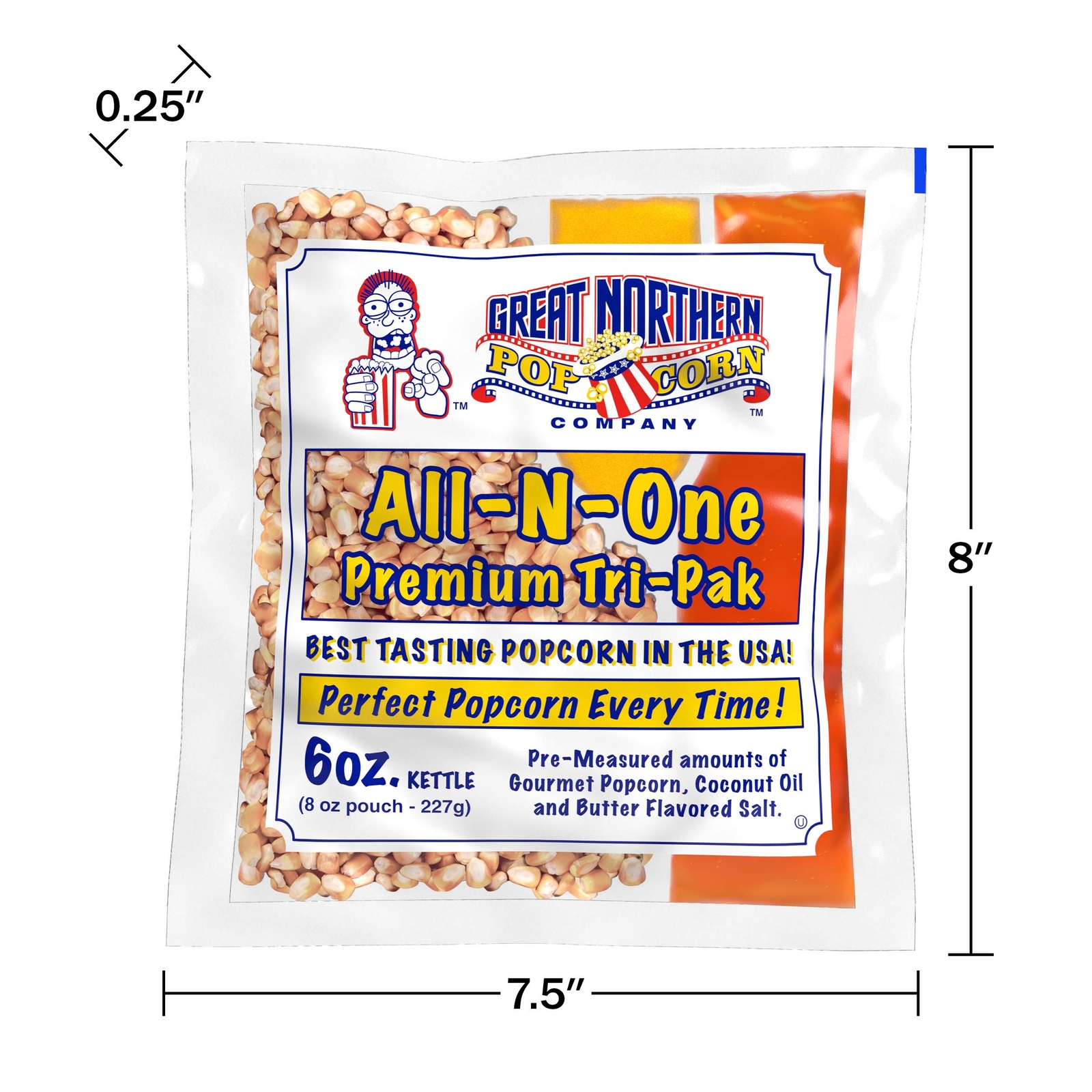 Great Northern Popcorn 1 Case Popcorn Portion Packs Kit Cinema 6 Ounce ...
