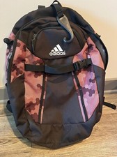 Adidas Black Baseball Bag Backpack Youth-Helmet Hook Strap/Bat Pocket Pink Camo