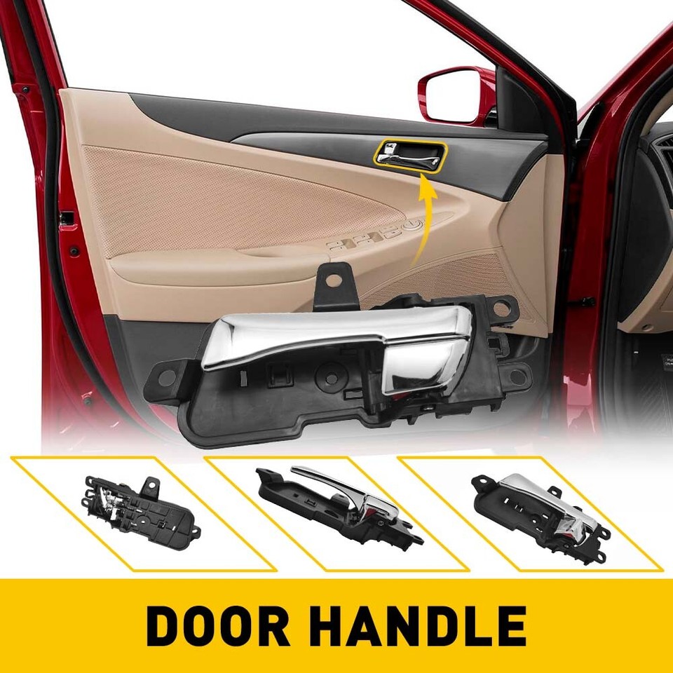For 2011-2015 Hyundai Sonata Front or Rear Driver Chrome Interior Door Handle
