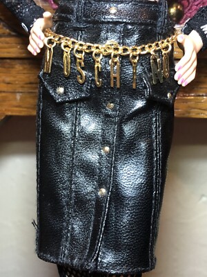 RARE MOSCHINO BARBIE Collector Doll 2015 Gold Label COMPLETE W ALL