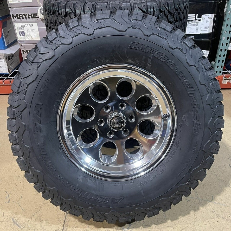 4) 17x9 ION 171 Polished Wheels 35