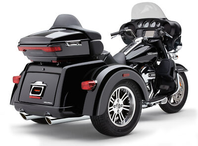 COBRA 6303 909-TWINS 4'' SLIP-ONS CHROME Fits TRI-GLIDE 09-22