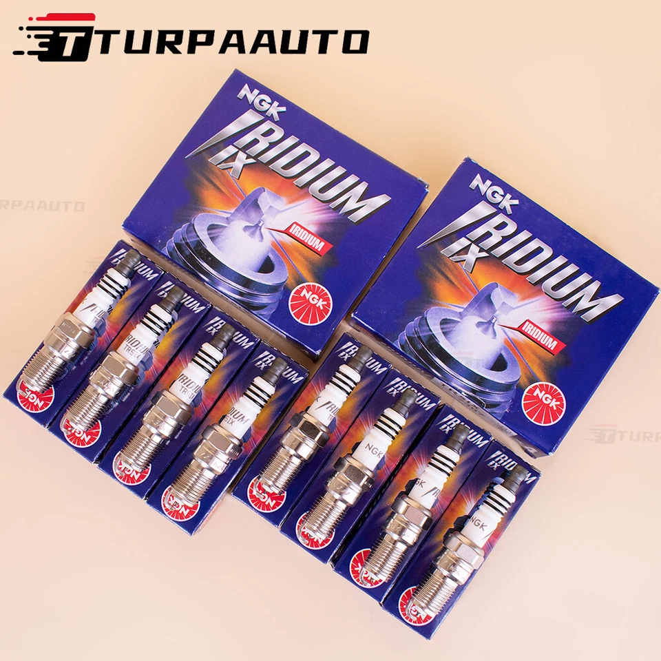 8 PIEZAS BUJÍAS IRIDIUM IX NGK TR5IX 7397 PARA FORD GM CADILLAC CHEVROLET NUEVAS Foto 3 de 4
