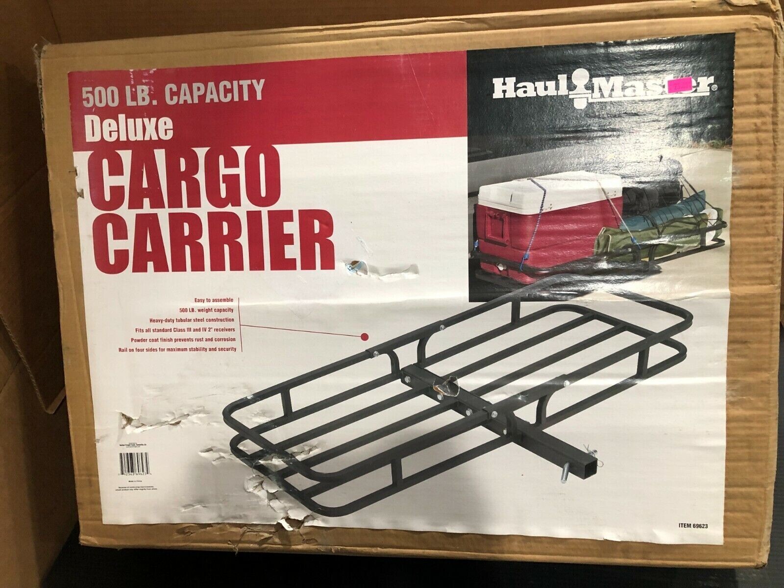 NEW HAUL MASTER 500 LB CAPACITY DELUXE HITCH CARGO CARRIER FREE SHIP eBay