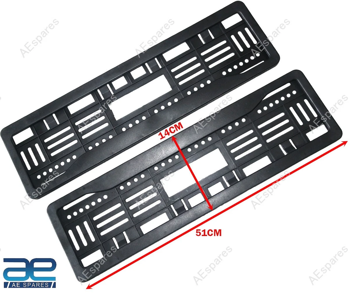 Front And Rear License Number Plate Holder Frame Black For