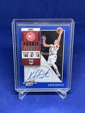 KEVIN HUERTER 2018-19 PANINI CONTENDERS OPTIC ROOKIE TICKET BLUE AUTO RC #D /49