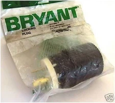 Twist Locking Plug BRYANT TECH-SPEC 70820NPC 2P 3W Grounding 20A 480V AC NEMA L8