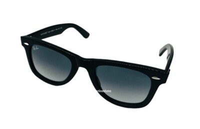 Ray Ban WAYFARER Black RB 2140 901/32 54mm Gradient Sunglasses New