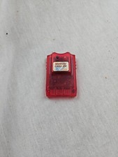 Performance Translucent Red Sony Playstation PS1 P-112W 1MB 2X Memory Card