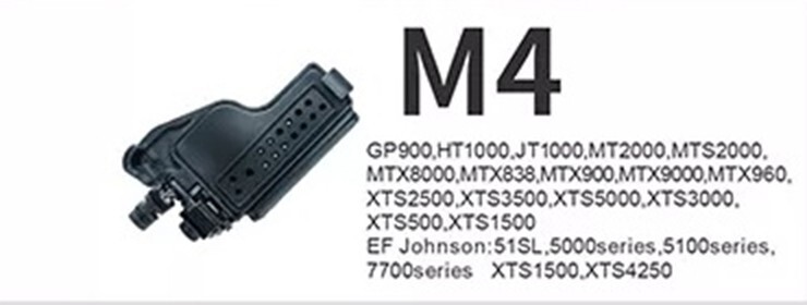 Invisio X50 PTT Radio Cable for Motorola MTS XTS HT 1000
