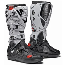 Sidi Crossfire 3 SRS Boots Black/Ash Grey  10 US / 44 EU *OPEN BOX* WAS $580.00