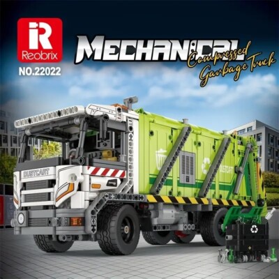 REDUZIERT: Reobrix 22022 Elektro Müllwagen MOC Bausteine Set