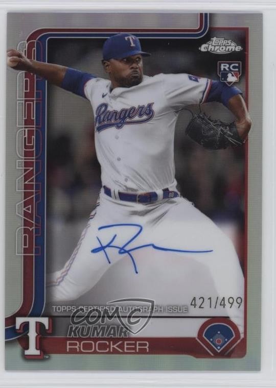 2025 Topps Chrome Rookie Auto Refractor 421/499 Kumar Rocker #RA-KR Auto yl0