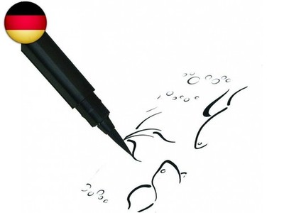 Fude Pocket Brush Blister Pack mit 6 Patronen, Schwarz
