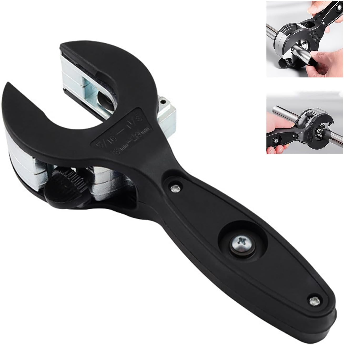 Ratcheting Tubing Cutter, 2 in 1 Close Quarters Tube Compact Cutter