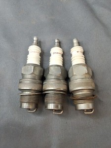 3 Champion W18 518 7/8 Spark Plug Hit & Miss Gas Engine - Good, Clean, Used