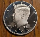 1993-S United States, Proof Silver, Kennedy Half Dollar