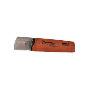 Sharpie Clearview Highlighter, Blade Tip, Orange Ink, Smear Guard
