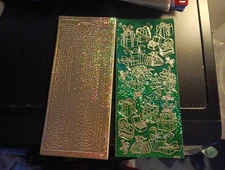 2X HOLOGRAPHIC  STICKERS SCRAPBOOKING NEW   (ST1059) FIGURES/PRESENTS