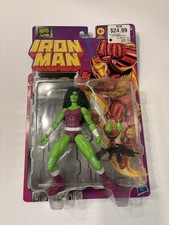 Marvel Legends Retro Carded Iron Man Series She-Hulk Action Figure - New