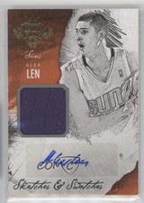 2014 Court Kings Sketches & Swatches Materials 1/35 Alex Len #25 Auto Sketch d4y