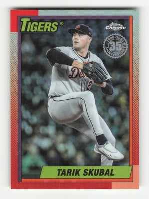 2025 Topps Chrome Update #90CU-10 Tarik Skubal 35th Aniversary | eBay