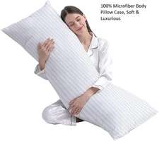 Waterproof Body Pillow Cover Micro Fiber  Single Pack Body Pillow Case 20X54Inch