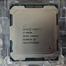 Intel Core i7-6850K SR2PC: LGA2011-3 6C/12HT 3.6GHz 4.0Ghz/Turbo 15M/L3 140W/TDP