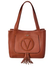 Valentino By Mario Valentino Estelle Rock Leather Tote Women's Brown