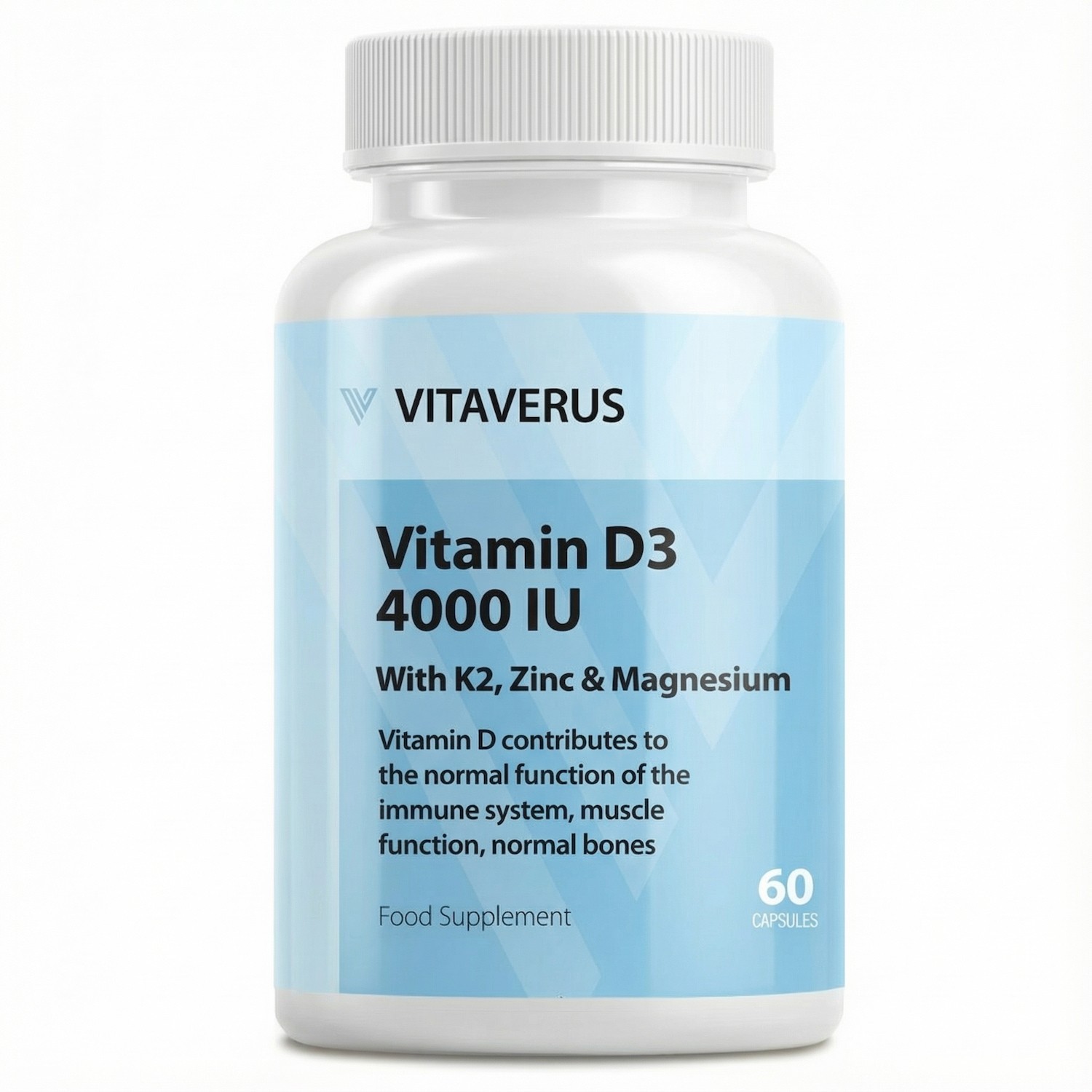 Vitamin D3 4000iu & K2 100mcg MK7 - High Strength Immunity Bone Support