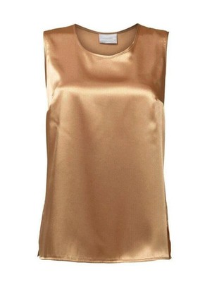 Satin Top GOLD 44 MONA Satintop Shirt Satinbluse festlich EDEL