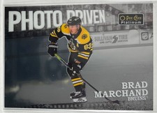 2022-23 O-Pee-Chee Platinum #PD-6 Brad Marchand Pee-Chee Platinum - Photo Driven