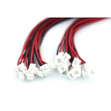 20 Pair JST 1.25mm 2 Pin Micro Male Female Connector Plug 80mm Wire Cable