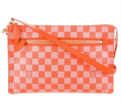 Louis Vuitton Orange Damier Crossbody/Clutch Bag