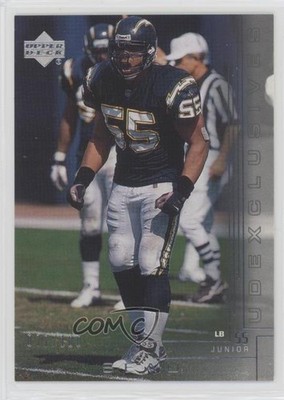 2000 Upper Deck UD Exclusives Silver 77/100 Junior Seau #179 HOF 7xr