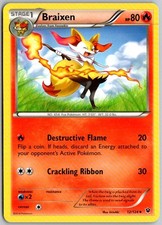 Braixen 12/124 Uncommon Fates Collide Pokemon Near Mint