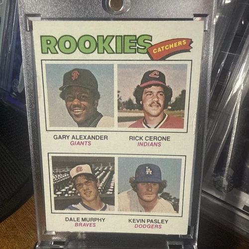 1977 Topps - Rookie Catchers Dale Murphy, Rick Cerone, Gary Alexander #476 (RC)