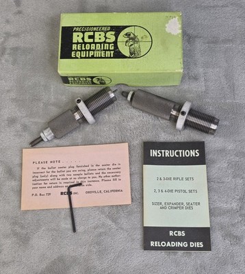 RCBS 30-06 Springfield 2-Die Reloading Set w/ Box Vintage Oroville CA
