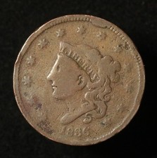 USA 1836 Large Cent - Coronet Head