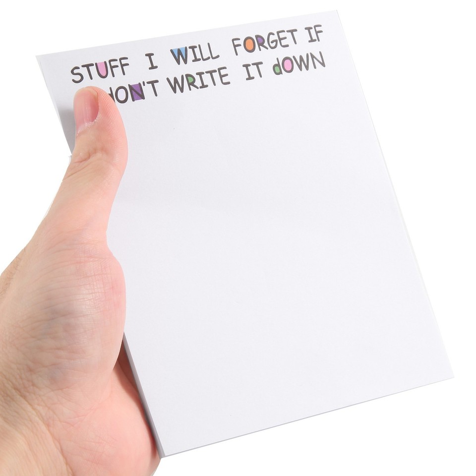5X Funny Sticky Note, to Do List Notepad Funny Stationery, Supplies ...
