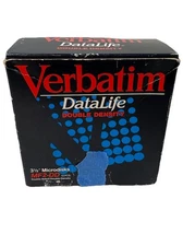 Verbatim Data Life High Density 3 1/2 in Microdisks New In Opened Box- 9 Discs