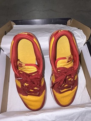 Nike Dunk Low USC Men s Leather Sneakers Midas Gold/Tough Red DD1391-701