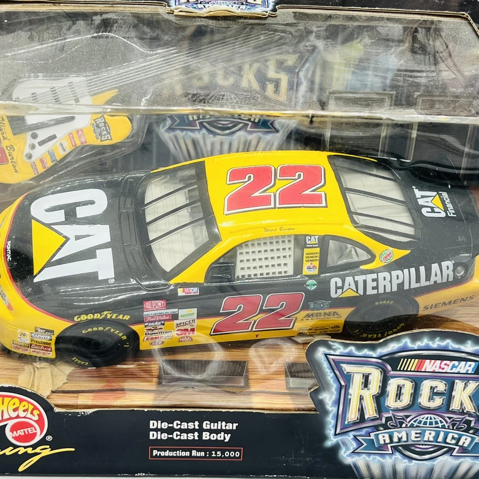 Coche diecast vintage Hot Wheels NASCAR Ward Burton #22 Caterpillar Pontiac 1:24 Foto 3 de 4