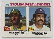 1977 Topps League Leaders Billy North Bill North Davey Lopes #4 1me7