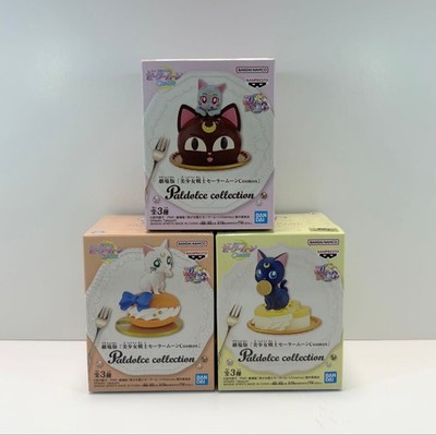 Sailor Moon Figure [Luna, Artemis, Diana] Pal Dolce Collection Complete Set of 3